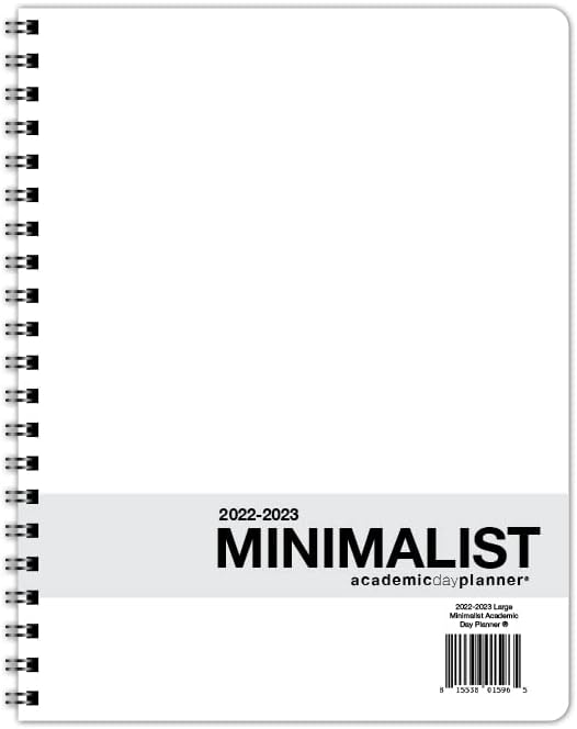 Miniatura 2 de Agenda minimalista fechada Descripción general del calendario mensual de 12, listas de tareas, planificación semanal y diaria (8.5 x 11 pulgadas),