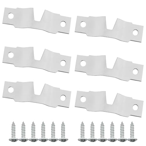 LQ Industrial 20PCS 15x48mm Metal Picture Frame Hooks with Screws for Hanging Clocks Mirrors Canvases Photo Walls Blackboard