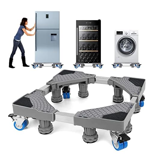 NIUXX Washing Machine Base mit 8 Füßen + 4 Rädern
