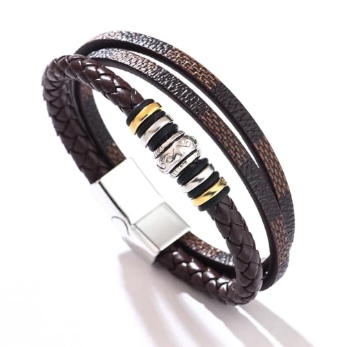 Image of To My Son /Grandson Bracelet From Mom Grandmother, Forever Linked Together Black Braided Leather Infinity Knot Inspirational Bracelets Engraved Love You Forever Birthday Gift Jewelry