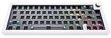 BOYI GMK67Pro Keyboard Barebones Kit,QMK/VIA Programmable BT5.0/2.4G/Type-C Tri-Mode Wireless RGB Gasket Mounted 65% Compact Custom RGB 4000mAh Mechanical Keyboard with Knob DIY Kit(White)