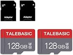 2PACK 128GB Micro SD Card Class 10 Memory Card with Adapter | Class 10, High Speed, Mini TF SD Card, For Smartphones/Camera/Tablet