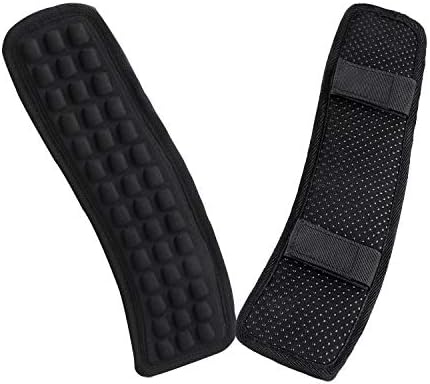 Taygeer Shoulder Pad Replacement for Bags 2PCS, Long Comfortable Bag Shoulder Pad, Shoulder Strap Pad for Camera,Backpack,Messenger,Laptop,Guitar,Duffle,Briefcase, Air Cushion Adjustable Pads, Black