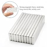 10 sztuk prostokątnych magnesów neodymowych na lodówkę, tablicę laboratoryjną, 40 x 10 x 3 mm