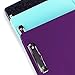 Super Z Outlet Slim Plastic Nursing RN Style Coaches Clipboard with Open Foldable Storage, Classroom Teacher College Size (9.5
