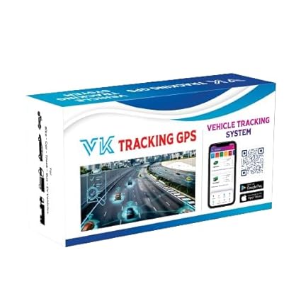 V K TRACKING GPS Wired GPS Tracker Android and iOS Mobile App with Engine Lock and Anti-Theft Alarm for Car, Bike, EV, Truck and Bus