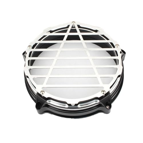 Lunette phare moto en métal avec grille de protection noire style rétro premium pour RnineT
