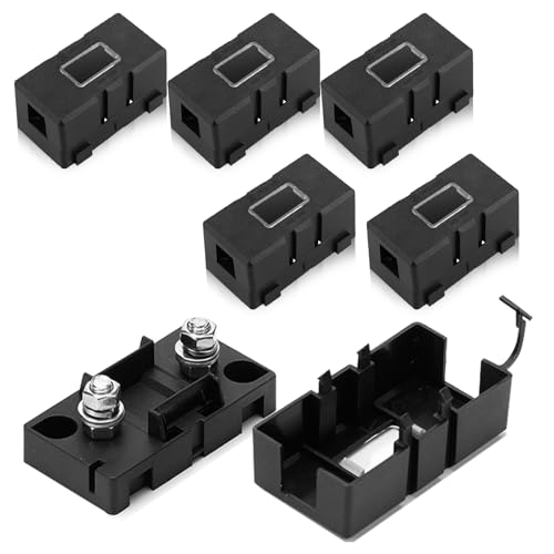 6 Stück Midi Sicherungshalter, Sicherungskasten Kfz Mega Sicherungshalter Sicherunghalter für Hochstromsicherung, Sicherungsblock für Auto PKW LKW Baufahrzeuge
