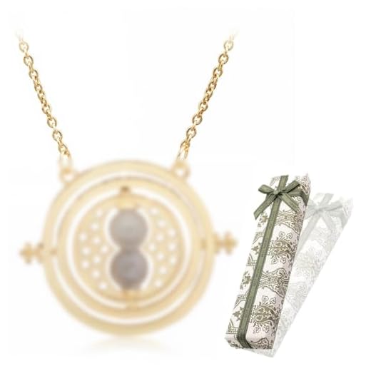 Convertidor de tiempo, collar de oro, regalo para niñas de 6 a 12 años, collar de reloj de arena, regalo de mago, accesorios de mago, accesorios para fiestas infantiles