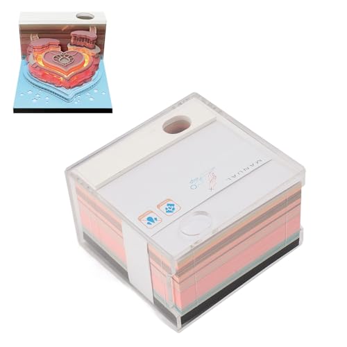 Mejores comprativas On-line Soportes decorativos listamos los 10 mejores. 37 XHTLLO Bloc de notas 3D, Bloc de notas 3D Love Castle con luces, Bloc de notas decorativo tallado en papel con soporte para bolígrafo, Bloc de notas de arte 3D DIY para...
