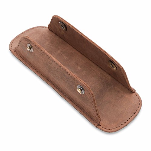 LEABAGS Premium schouderkussen, schoudervulling van echt buffelleer, vintage look, schouderriem voor tassen, leren… - Afbeelding 4