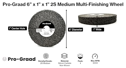Image of Multi-Finishing Wheel 6 inch x 1 inch x 1 inch, 2S Medium, 13171