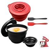 MerriBox 2er Set Silikoneinsatz mit Deckel für KitchenAid 4,5/5 QT Kippkopf-Standmixer, faltbare Silikon-Rührschüssel, antihaft, BPA-frei, spülmaschinenfest, lebensmittelecht, inkl. 2 Spateln