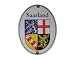 Produktbild Saarland Emaille Schild Saarland 11,5 x 15 cm Emailschild Oval.