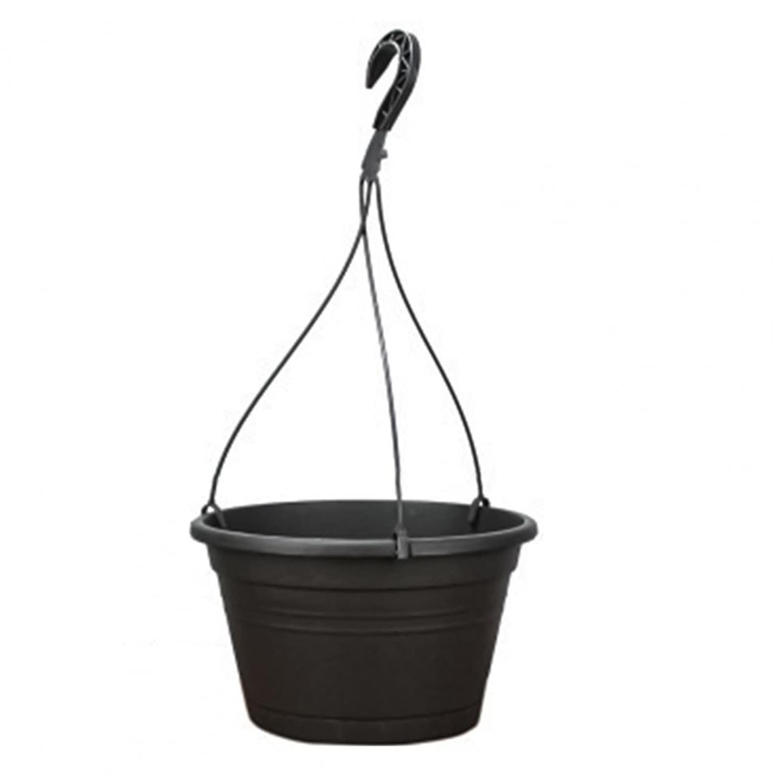 Wiszące donice do roślin zewnętrznych, wisząca doniczka na kwiaty, plastikowa, montowana na ścianie doniczka na kwiaty z łańcuchem haczykowym, do wewnątrz, na zewnątrz, do ogrodu, balkonu, makramy,