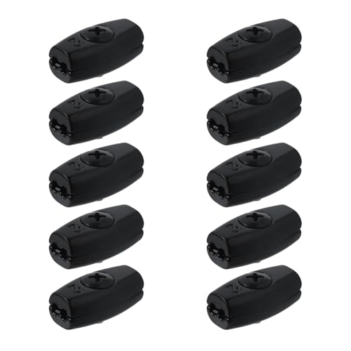 Antrader M3 Wire Rope Clamp,1/8" Cable Clamps Wire Rope Clip,Black,10Pcs