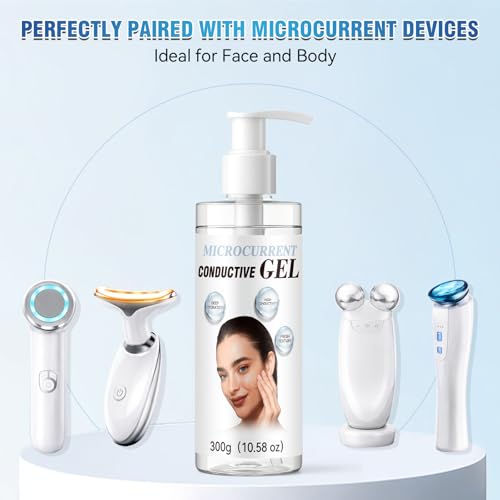 Nozerix Microcurrent Conductive Gel, Electrode Gel, Enhances Conductivity, Moisturizes, Smooths Skin, Suitable for Microcurrent, EMS Beauty Tools, and RF Facial Beauty Devices, 300g - Thumbnail 6