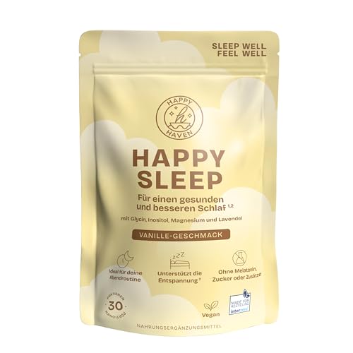 Happy Sleep Pulver - Besser schlafen ohne Melatonin - Natürliche