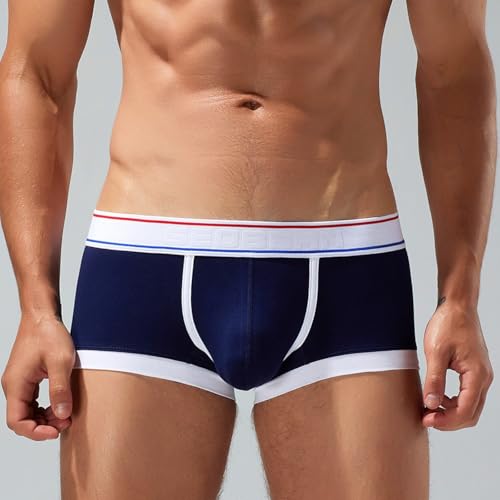 Mens Boxers Underwear, Cotton Comfortable Breathable Low-Waist Home Boxers for Men2