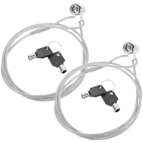 Candado de cable antirrobo para portátil PRETYZOOM con llave y ranura estándar