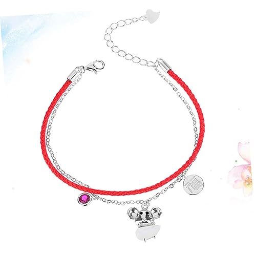 Joyería tejida a mano con cuerda de plata elegante para mujer 6