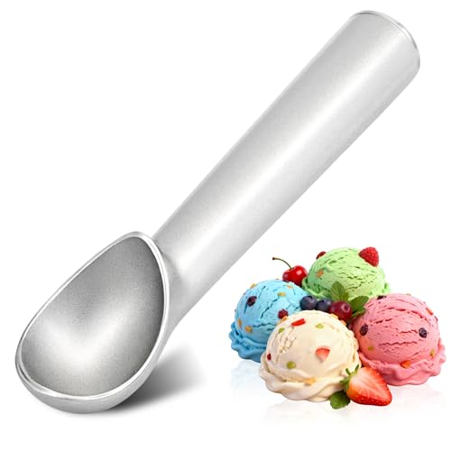 Bitone Ice Cream Scoop 7 Nonstick Anti-Freeze One Piece Aluminum Scooper Spoon Easy to Release & Clean Heavy Duty Durable Design for Gelato Cookie Dough & Mashed Potatoes