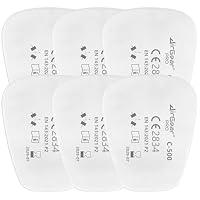 AirGearPro C-500 Filter für Atemschutzmasken, wiederverwendbar, G-500/M-500, Staubschutz für Malerei, Arbeiten, Basteln, Schleifen