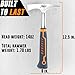 Mutt Tools 14oz Head Weight Welding Chipping Hammer - Professional Slag Hammer for Welders - Forged Steel Impact Tool for Metal Work - Welding Hammer