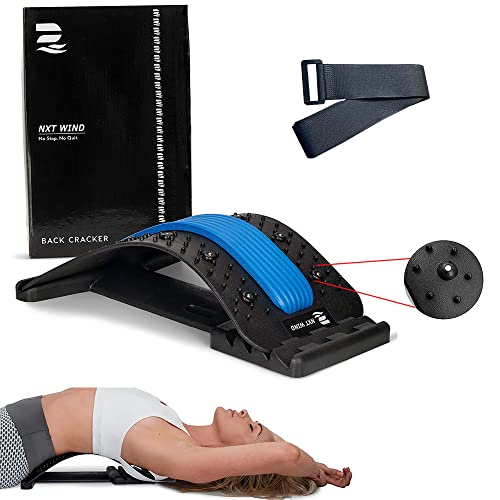 Back Stretcher For Lower Back Pain Relief | Back Cracker Spine Board | Spine Decompression 4 Level Back Cracking Device | Sciatica Pain Relief Device | Spine Cracker For Upper & Lower Back Muscle Pain #TOP7