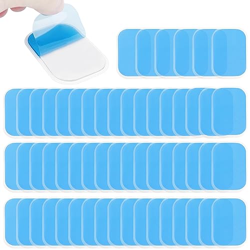 Fousenuk 60 Stück Gel Pads, EMS Pads für Trainer Bauchtrainer Elektrische Muskelstimulation, Muskelstimulator Ersatzteile, Hydrogel, Bauchmuskeltrainer Muskel Trainingsgerät Gelpads Multifunktionale