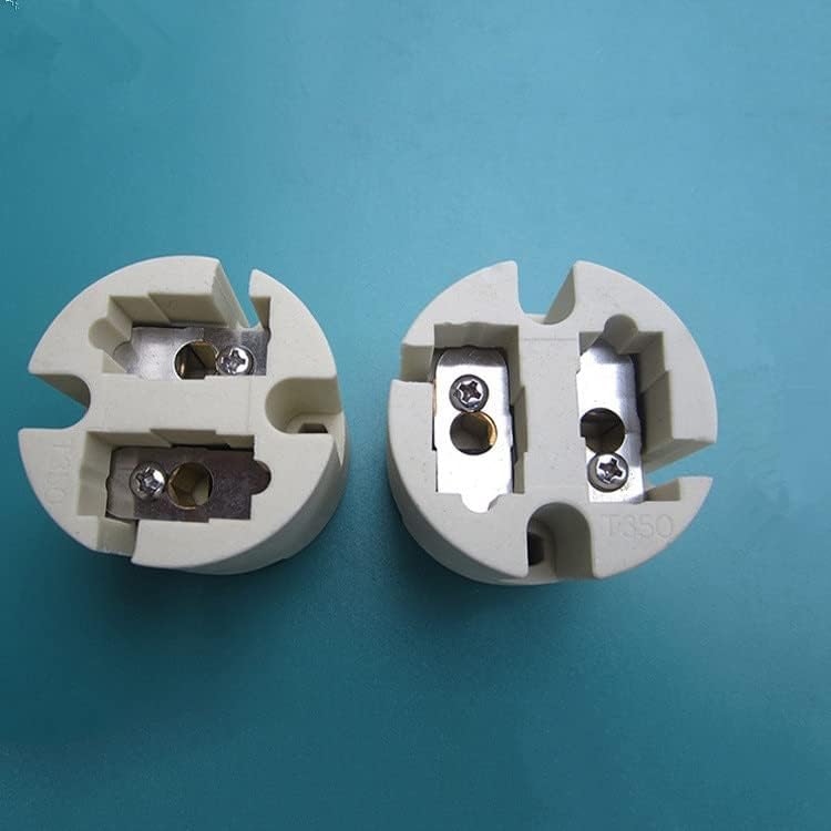 2pcs M-124B-1 G22 Stage Lamp Holder 250V6A White Ceramic Lamp Holder Can be Customized