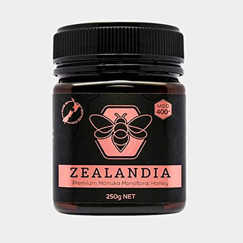 ZealandiaPremium Monofloral MGO 400+ 100% Pure Raw Honey - (Rose Gold, 500G)