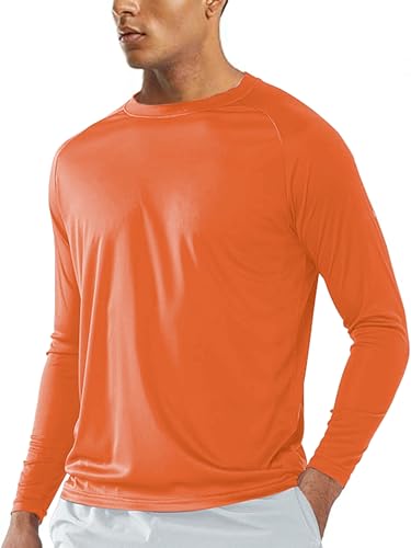 SWEET POISON Men's UPF 50+ Sun Shirts Long Sleeve UV Protection Lightweight Dry Fit T-Shirt for Athletic Outdoor Tee