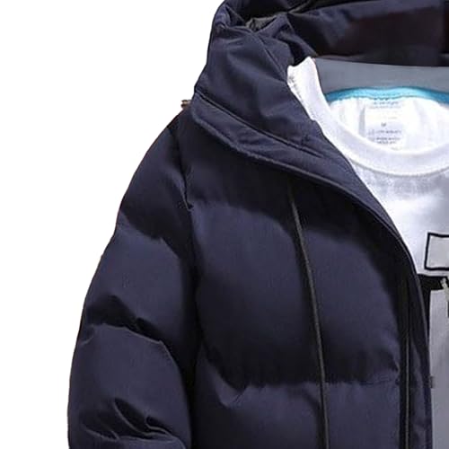Men's Winter Hood Puffy Jacket Thicken Insulated Male Puffer Jackets Windproof Hooded Zip Up Down Coat3