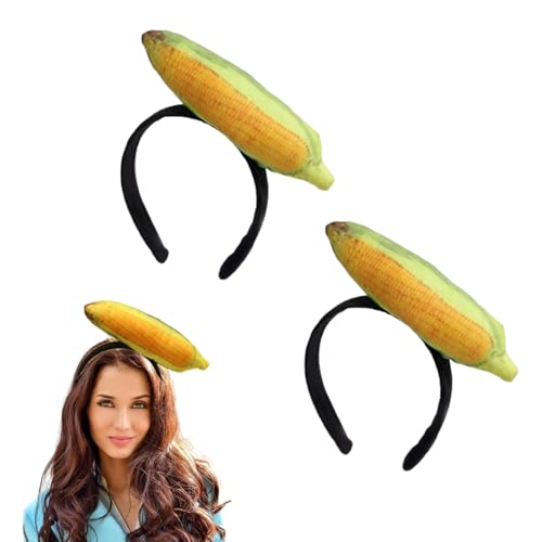 Suwzuqn 2 Pack Corn Cob Headband Creative Makeup Headband Corn Costume for Women