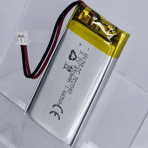 HXJNLDC DC 3.7V 450mAh 502040 Rechargeable Lithium Polymer Battery, Suitable for DIY 3.7-5V Electronic Products with Built-in 2-Wire Battery Replacement and LED Lights