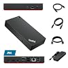 40AY0090US – Estación de acoplamiento para monitor doble, pantalla 4K, universal, USB C Gen 2, con adaptador de 90 W, incluye cable HDMI 4K, cable DisplayPort y cable USB C (renovado)