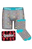 Tipsy Elves Men's Candy Hearts Boxers & Socks Gift Set