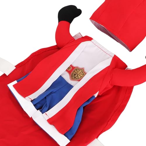 Fantasia de Boxer para Animais de Estimação, Roupa de Cosplay de Cachorro Engraçada, Leve e Respiráv