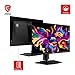 msi MAG 271QPX QD-OLED, 27 OLED Gaming Monitor, 2560 x 1440 (QHD), 0.03ms Response time, 360Hz, True Black HDR 400, HDMI, DP Port, USB Type C, Tilt, Height, Black