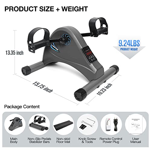 image for Motorized Mini Exercise Bike Pedal Exerciser for Seniors Rehab Trainin
