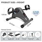 LUBBYGIM Mini Exercise Bike, Under Desk Bike Pedal Exerciser for Seniors & Physical Therapy, Electric Motorized Foot Pedal Machine for Arm and Leg Fitness, 6 Speed Levels - Image 5