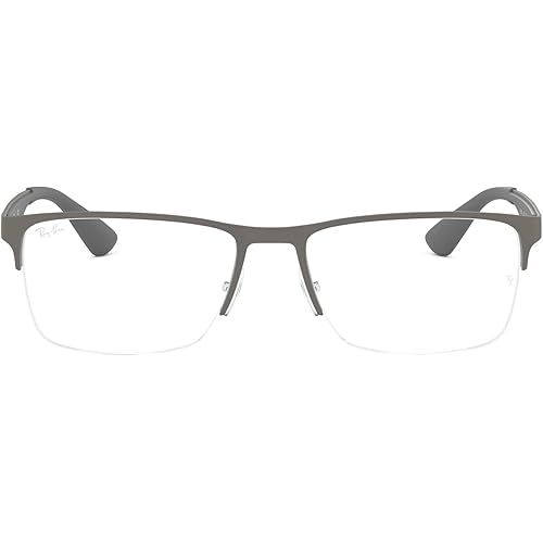 Ray-Ban Unisex Rx6335 Rectangular Prescription Eyeglass Frames