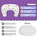 Boppy Nursing Pillow - Firm, Ergonomic U-Shaped Bottle and Breastfeeding Pillow with High Lift for Comfort and Support, Spacious Surface - Neutral Plants and Animals