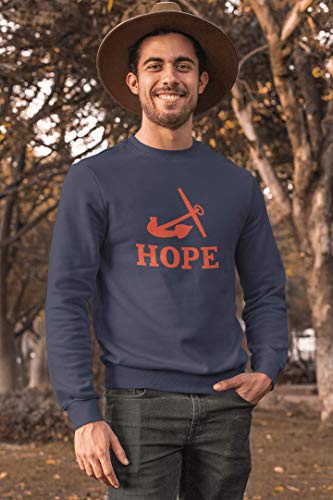 Hope College Anchor One Color Unisex Crewneck Sweatshirt - Hope Flying Dutchmen Apparel2