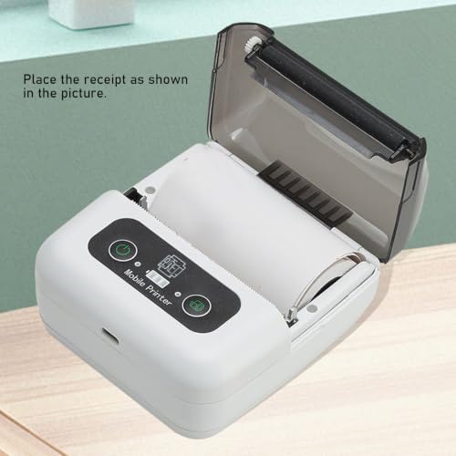 Image of Thermal Receipt Printer, Portable Mobile POS Barcode Bill Printing Device