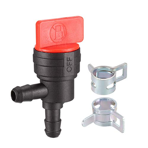 sourcing map 1set Fuel Shut Off Valve with Clamp for 494769 Lawn Mower