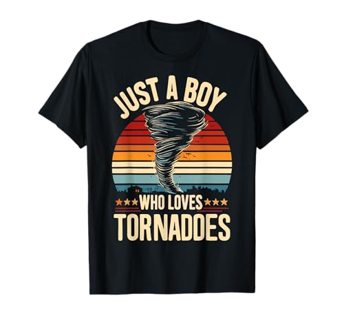 Just a Boy who Loves Tornadoes Storm Chaser Meteorology T-Shirt