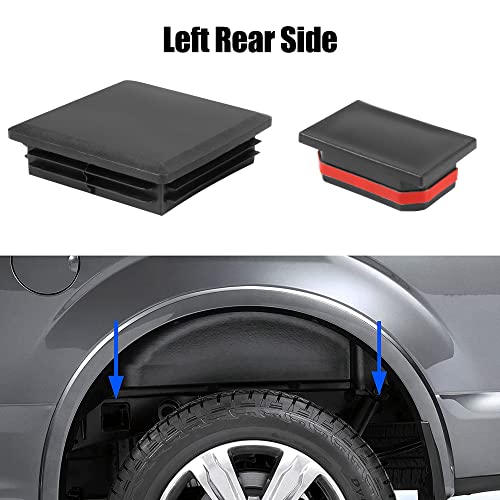 Image of BASIKER Frame Tube Hole Plug for 2017-2019 Ford F150 Raptor Anti Dirt Mud and Debris Caps Rear Left Right Wheel Well Hole Plugs for Wheel Well fender Liners