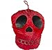 LG-Imports Peluche de calavera, 17 x 14 cm, color rojo